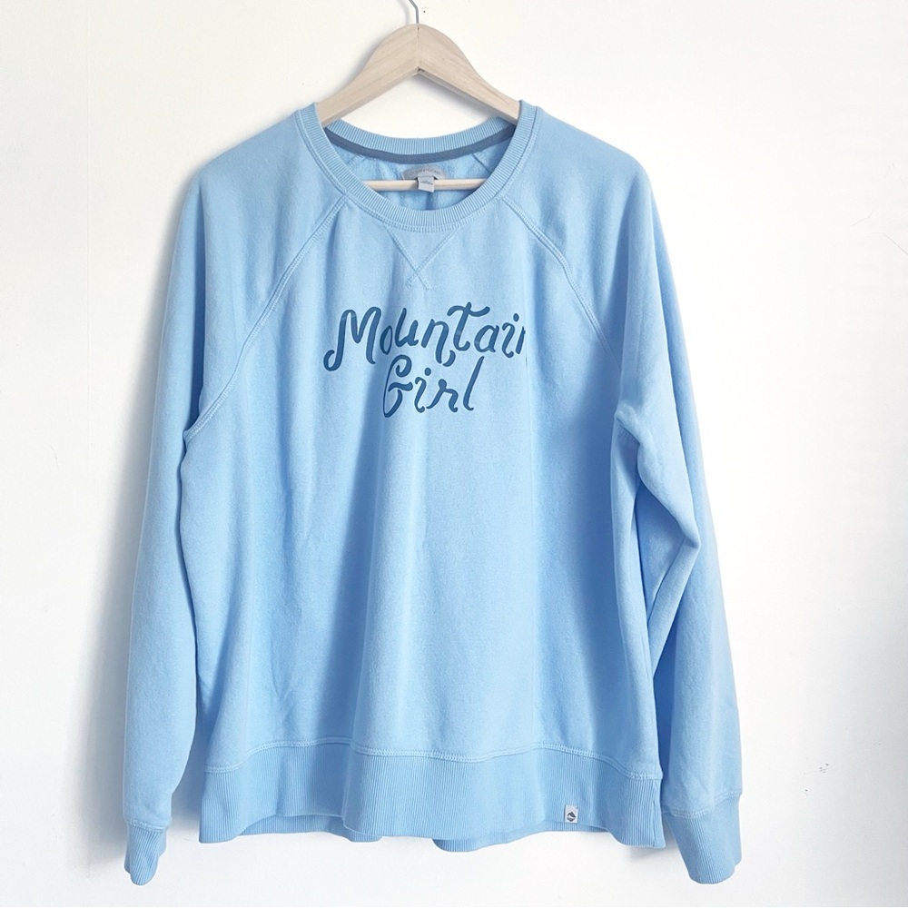 🤍OCEAN+COAST Mountain Girl Blue Sweatshirt pullover